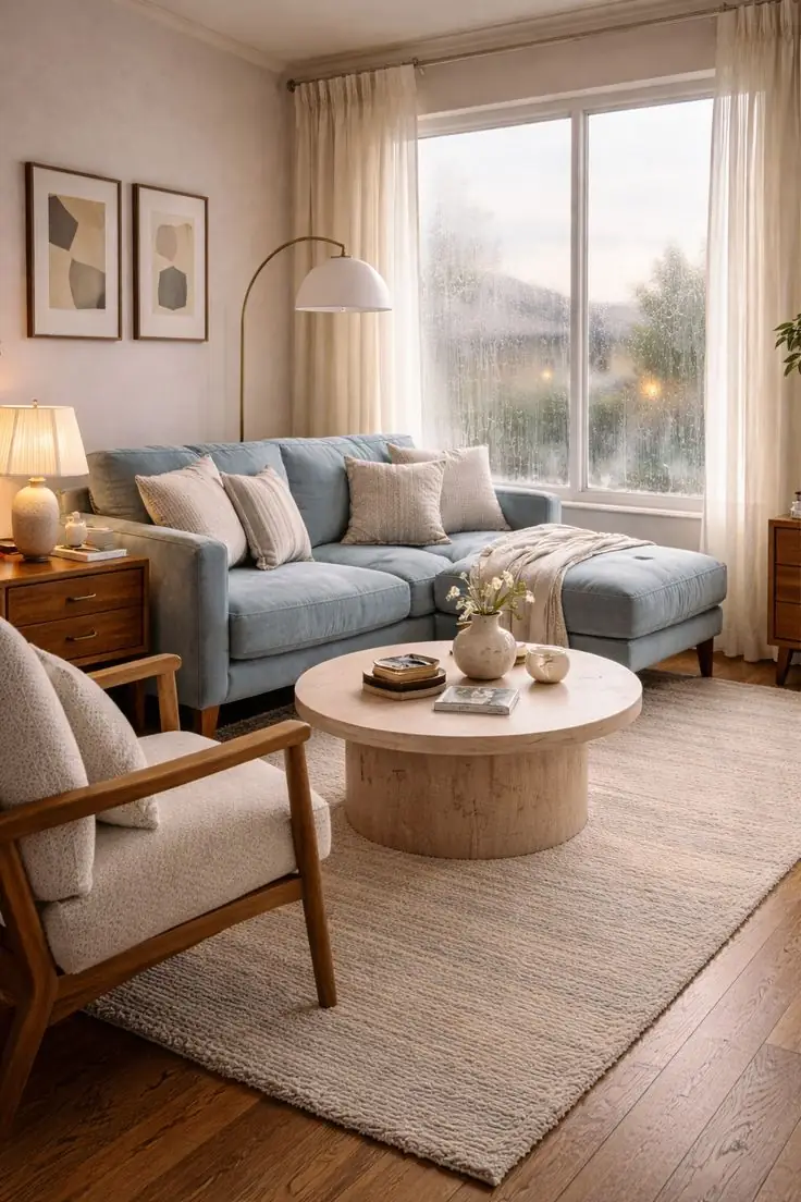 Condensation on a living room window